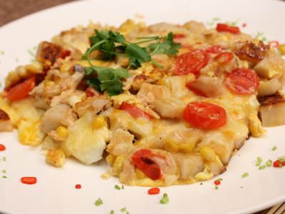 參考食譜 : 【快樂EVERYDAY】披薩蘿蔔糕