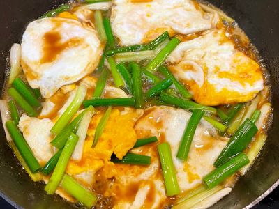 【家常食譜】蔥燒荷包蛋