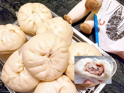 蝦仁杏鮑菇肉包