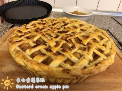 參考食譜 : 卡士達蘋果派（11 inch/28cm）