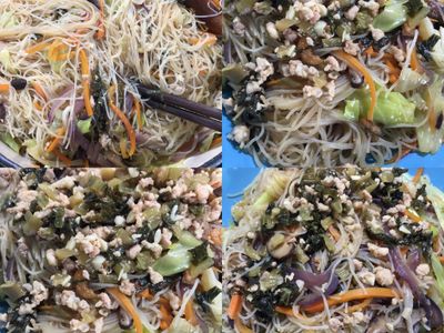 雪菜肉末炆米粉