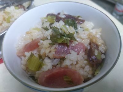 電鍋煲臘味飯