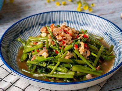 參考食譜 : #152 蝦醬空心菜