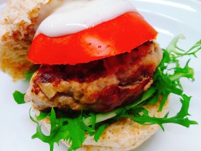 檸檬優格豬排漢堡