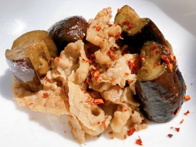 醬油燒 茄子豬肉