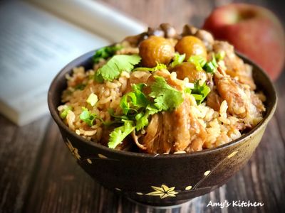 栗子燒雞煲飯 / 電鍋料理