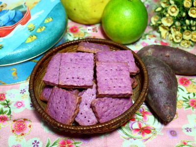 參考食譜 : 紫薯餅乾