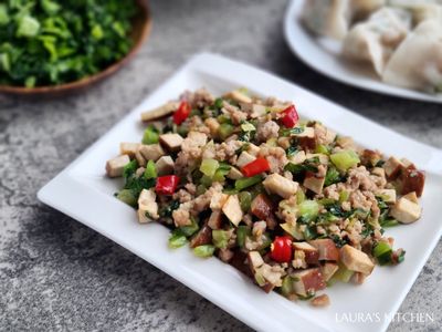 參考食譜 : 雪菜炒豆干肉末