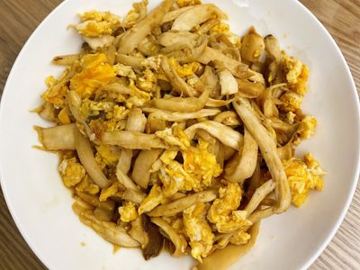 手撕杏鮑菇炒蛋