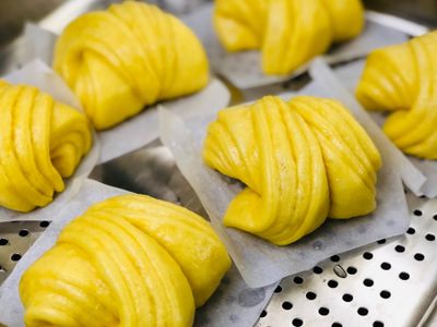 南瓜花捲饅頭/麵包機 直接法55%水分