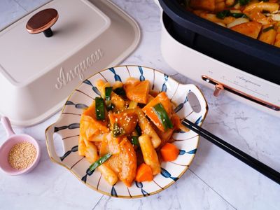 氣炸鍋食譜 韓式辣炒年糕 甜辣軟Q帶勁