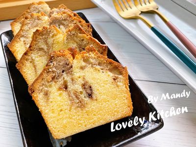 參考食譜 : 巧克力煉乳磅蛋糕【氣炸鍋】