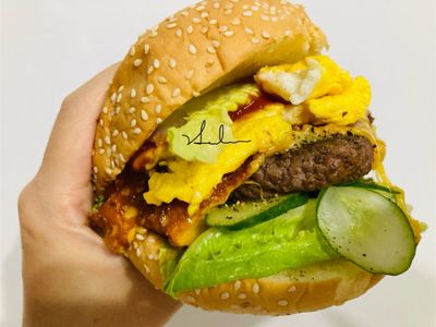 參考食譜 : 牛肉厚起司堡/巨無霸/10分鐘/早餐