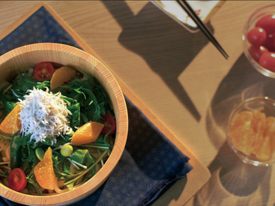 健康沙拉烏龍麵