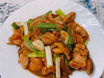 蠔油雞肉炒香菇