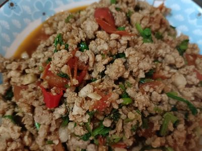參考食譜 : 蕃茄肉燥（香菜）