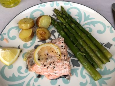 原型食物烤鮭魚排