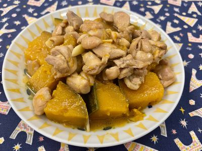 參考食譜 : 南瓜燉雞