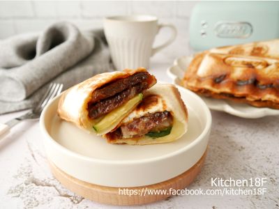 參考食譜 : 韓式燒肉熱壓吐司_Toffy熱壓三明治機