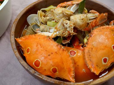 韓式辣螃蟹湯 꽃게탕