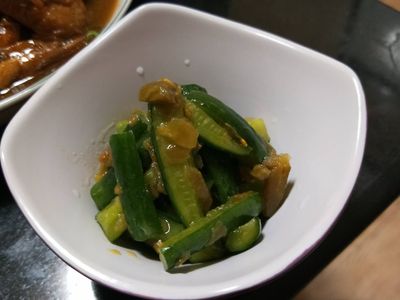 剝皮辣椒味噌小黃瓜