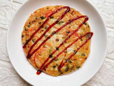 蟹肉棒豆腐煎餅