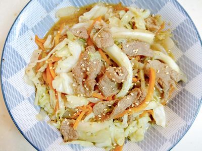 薑燒牛肉/野菜たっぷり生姜焼き