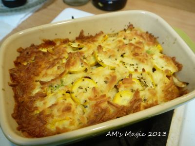 參考食譜 : AM魔力~焗烤櫛瓜輕鬆上手