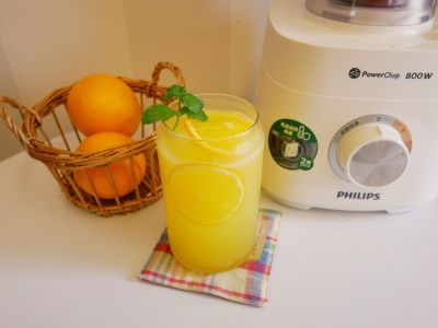 好清涼「柳橙氣泡飲」現擠果汁健康好喝！！