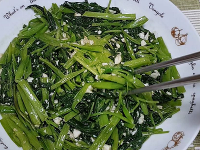 參考食譜 : 金沙燴空心菜