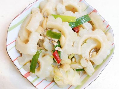 小魚蔥燒苦瓜(二)