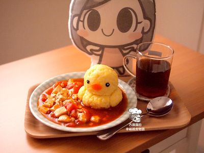 參考食譜 : 黃色小鴨燴飯＊古露露（・∀・）
