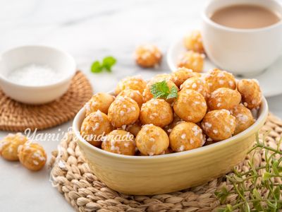 參考食譜 : 珍珠脆糖迷你小泡芙