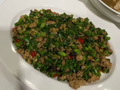 參考食譜 : 韭菜蒼蠅頭