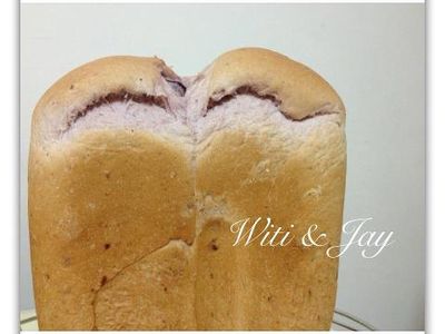參考食譜 : [Witi✿Kitchen](麵包機-吐司)中種紫薯吐司