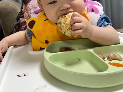 寶寶手指食物-雞肉豆腐漢堡排（8m)