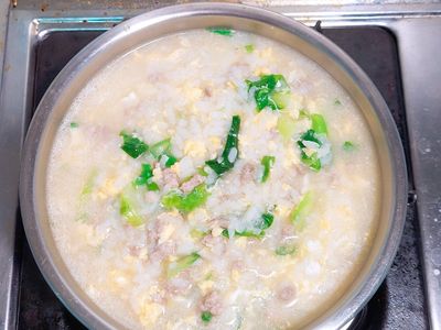 【抗疫餐】青菜瘦肉粥