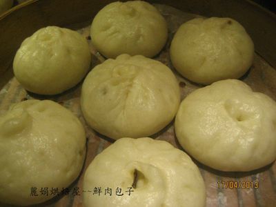 參考食譜 : 麗娟烘焙屋~~鮮肉包子