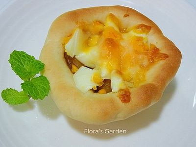 【得意的一天橄欖油】咖哩杯子麵包