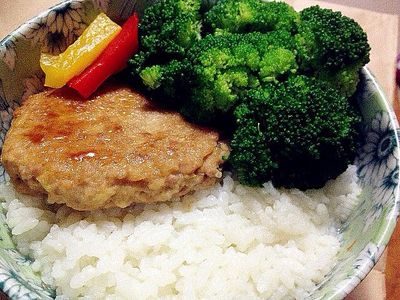 【副食品】照燒山藥豬肉漢堡排