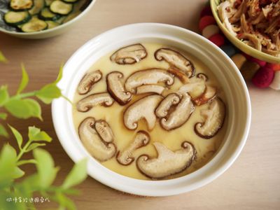 參考食譜 : 綿密滑嫩-香菇豆腐蒸蛋