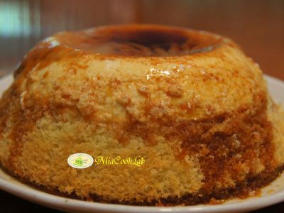 參考食譜 : 焦糖布丁蛋糕