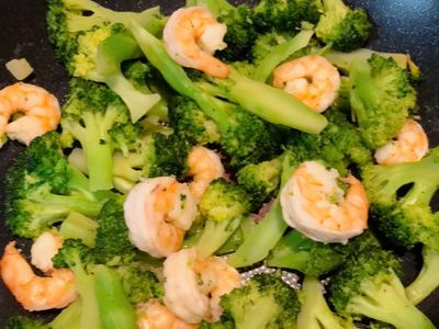 參考食譜 : 花椰菜炒蝦仁