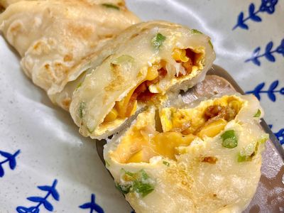 參考食譜 : 粉漿蛋餅皮