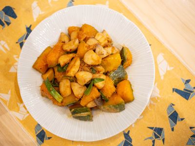 \\古早味-蔥燒南瓜//