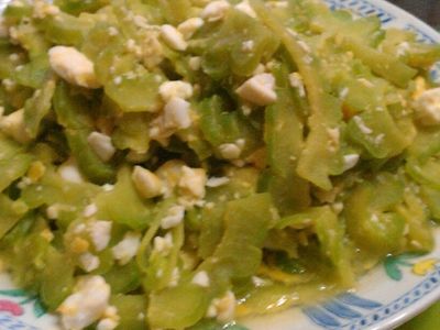 參考食譜 : 鹹蛋苦瓜