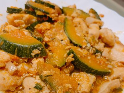 參考食譜 : 南瓜嫩雞片