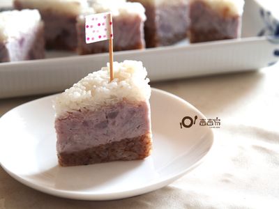 三色芋泥夾心糕by戀戀家