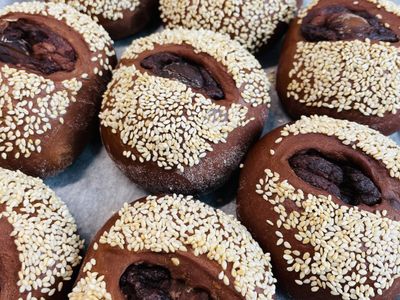 栗子麵包｜過熱水蒸氣烤箱微波爐