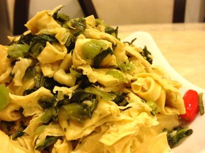 [woman家]辣炒雪菜豆腐皮